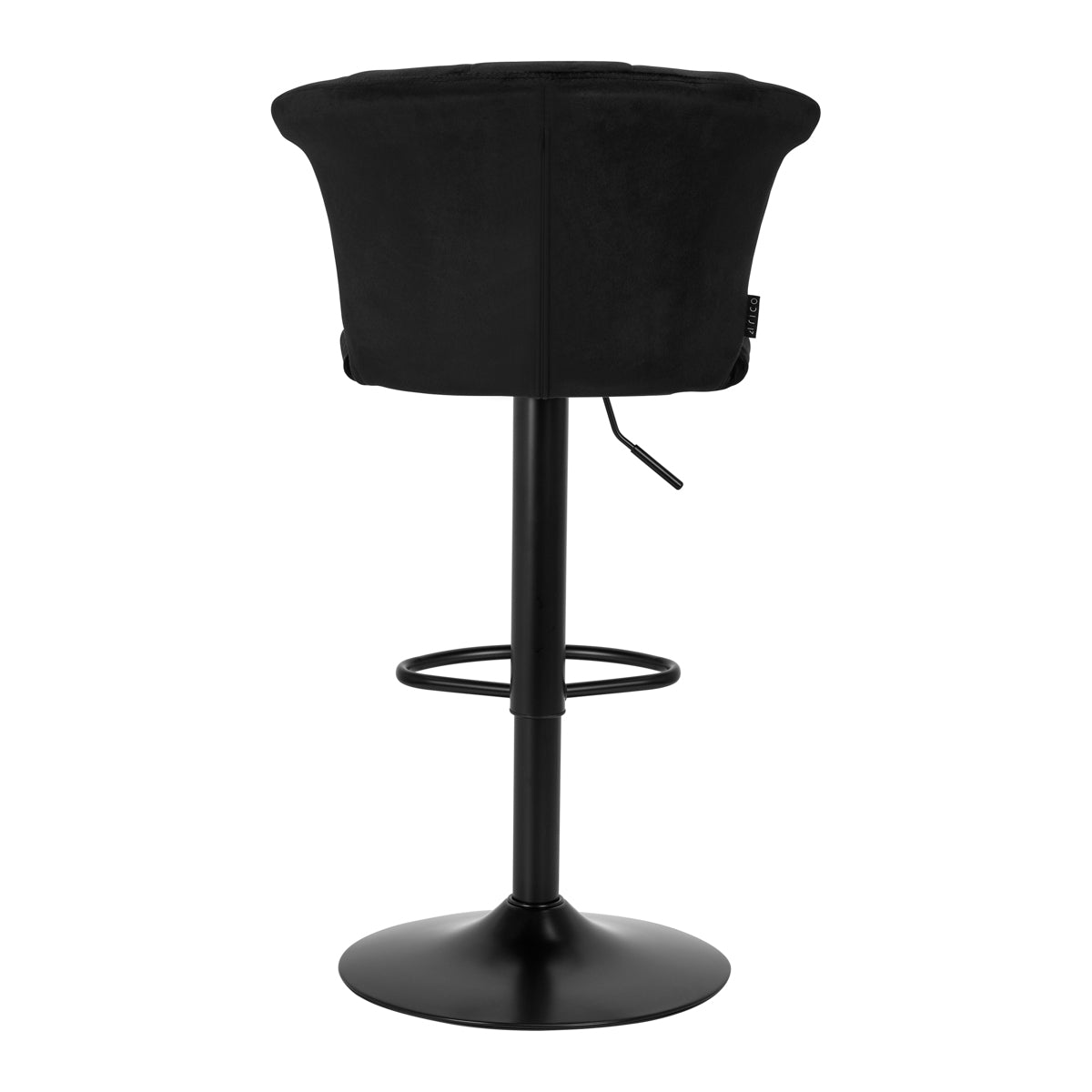 Barstol QS-B801 i Sort velour - Next Cosmeitcs