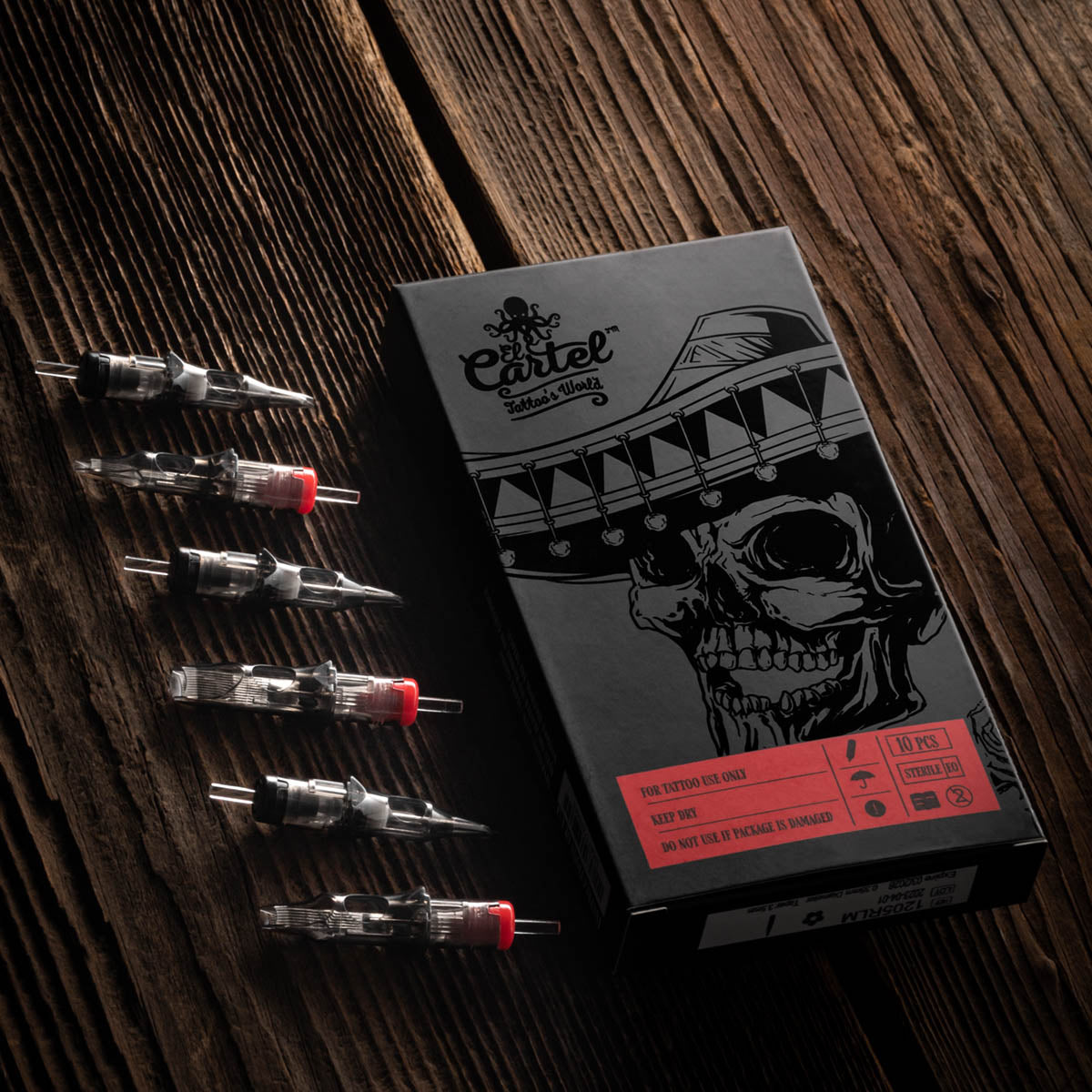 El Cartel V2 tatoveringspatron - 0,30 7RL Medium Taper 10 stk. - Next Cosmeitcs