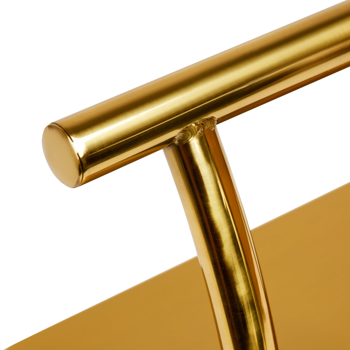 Gabbiano - Barberstol Fodstøtte L005S Guld - Next Cosmeitcs