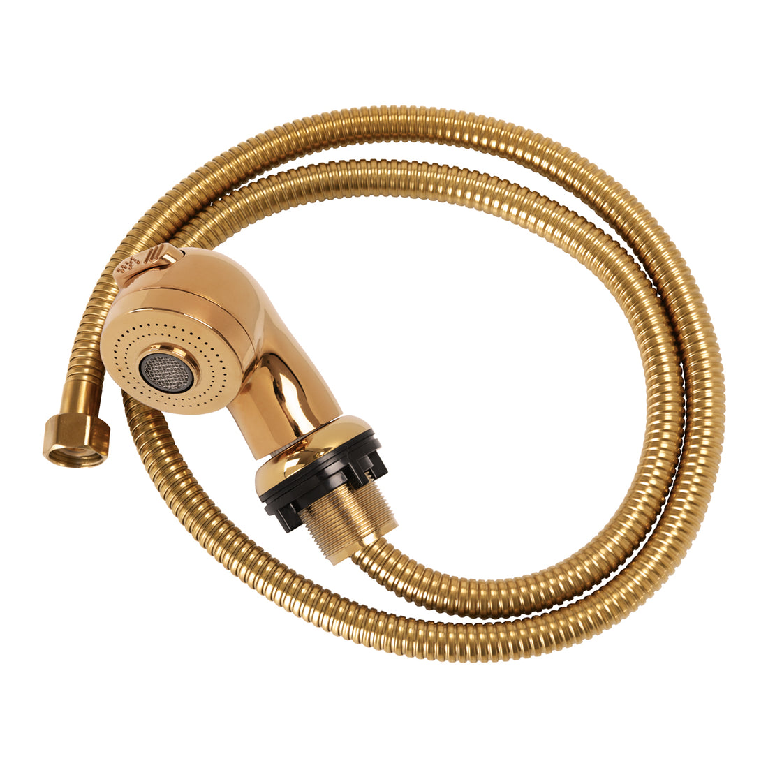 Brusehoved med slange Guld