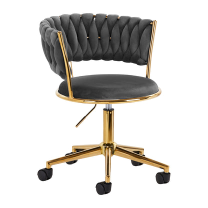 Swivel Chair QS-GW01G Velour Grey