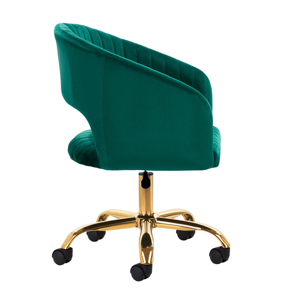 Drejestol QS-OF212G Velour Grøn - Next Cosmeitcs