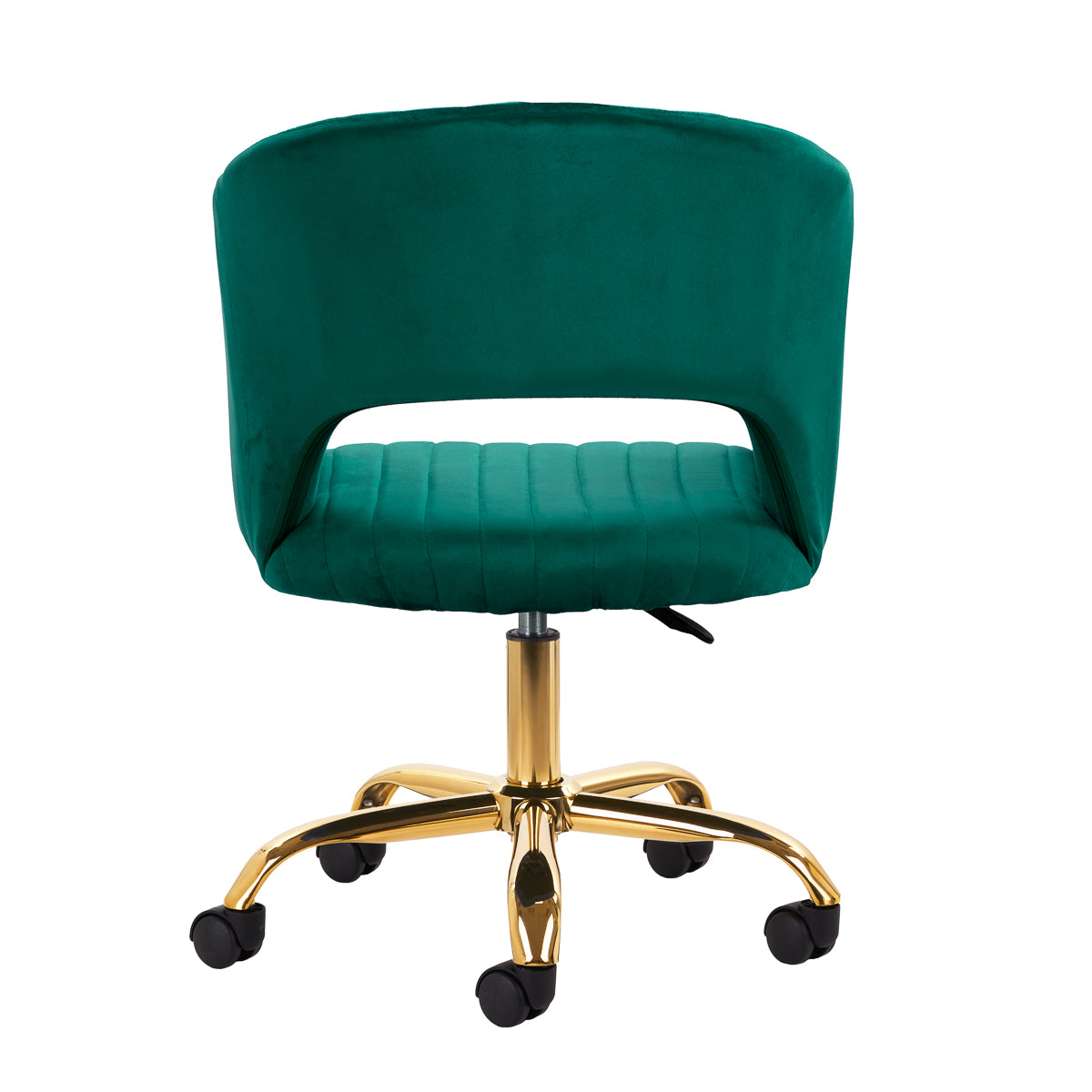 Drejestol QS-OF212G Velour Grøn - Next Cosmeitcs