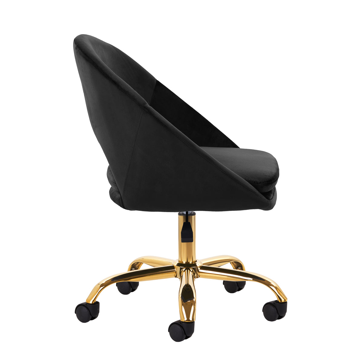 Drejestol QS-MF18G Velour Sort - Next Cosmeitcs