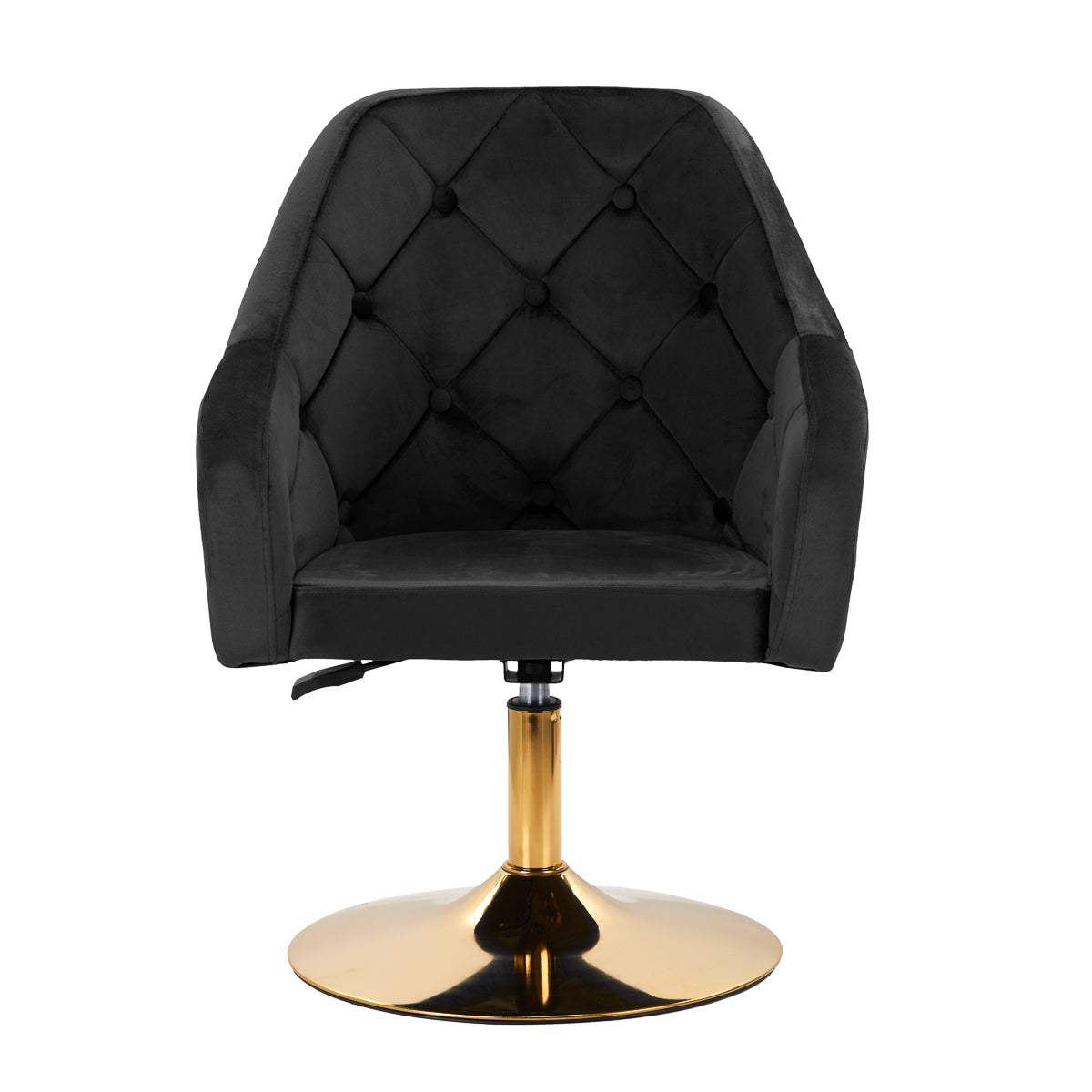 Drejestol QS-BL14G i Velour, Sort - Next Cosmeitcs