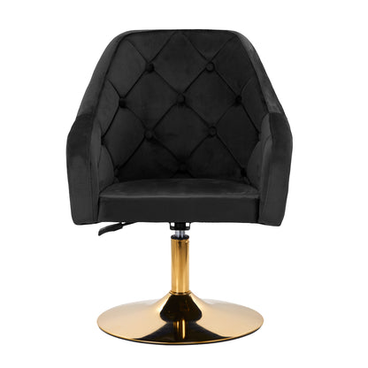 Drejestol QS-BL14G i Velour, Sort - Next Cosmeitcs