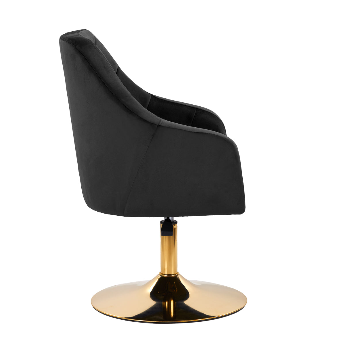 Drejestol QS-BL14G i Velour, Sort - Next Cosmeitcs