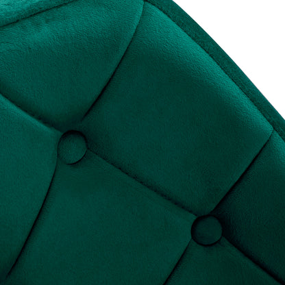 Drejestol QS-BL14G i grønt velour - Next Cosmeitcs