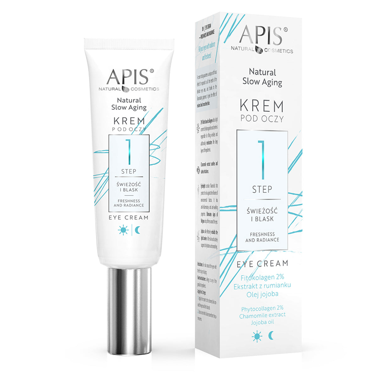 Øjencreme - Apis Naturlig langsom aldring Øjencreme TRIN 1 friskhed og glans 15 ml