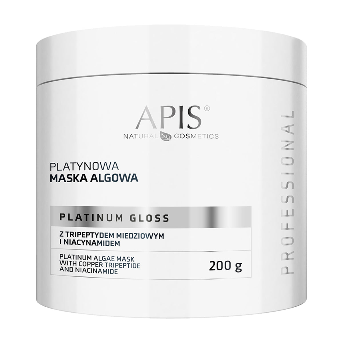 Apis Platinum Gloss Platinum alge maske med kobbertripeptid og niacinamid 200 g