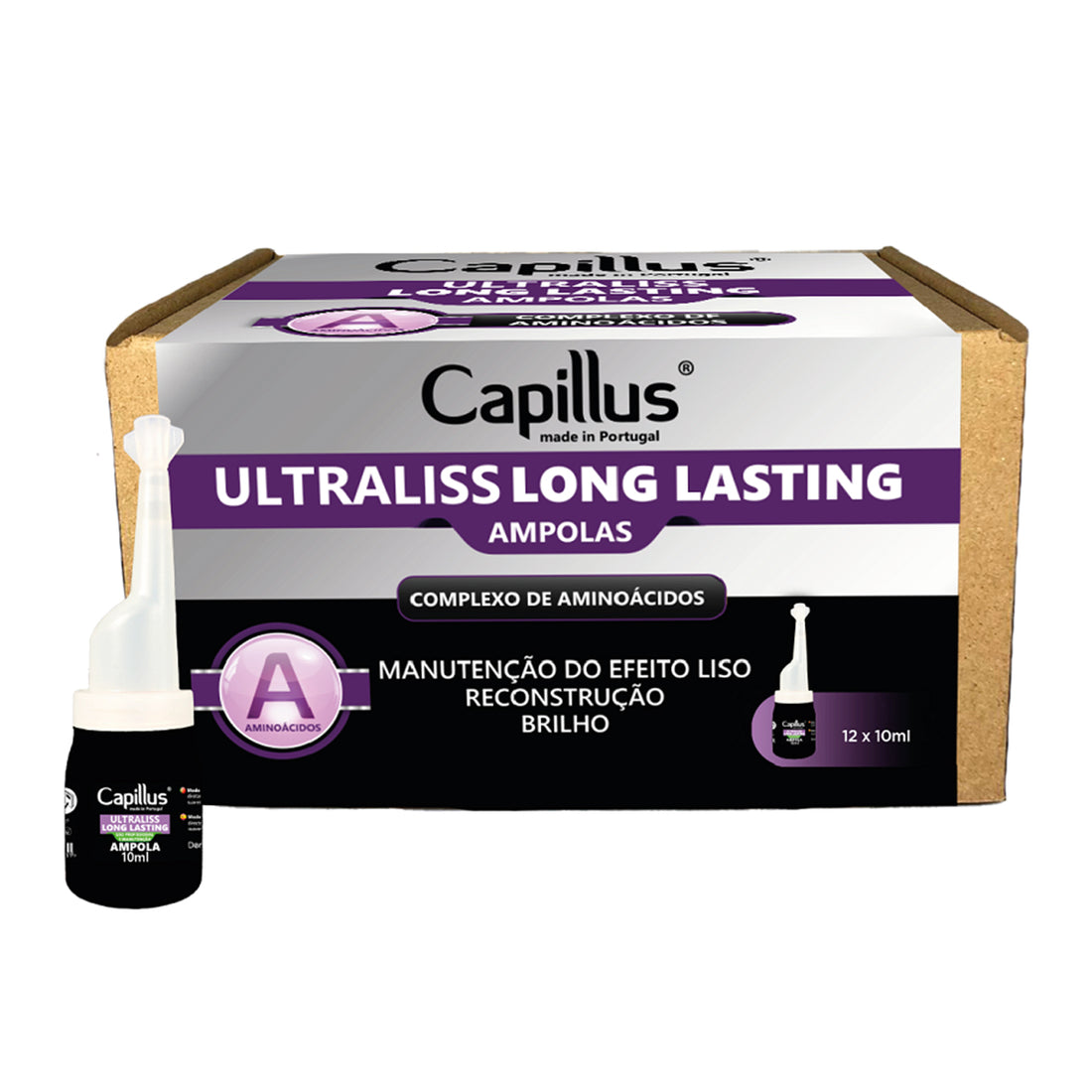 Capillus Ultraliss Forte ampuller 10 ml, 12 stk. - Next Cosmeitcs