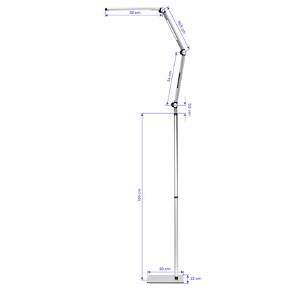 Yoga LED-Lampe - Sølv