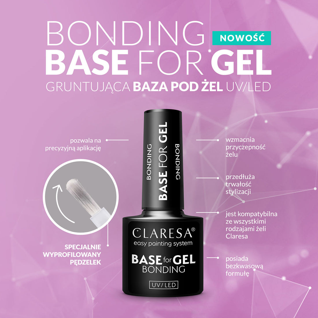 Claresa Bindingsbase til gel - Syrefri base til gel 5g - Next Cosmeitcs