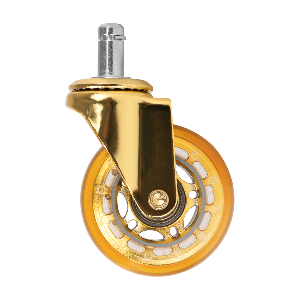 Goldene Gummirollen für Bürostühle, 5er-Set