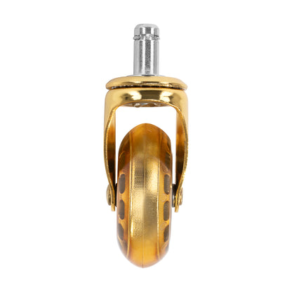 Goldene Gummirollen für Bürostühle, 5er-Set