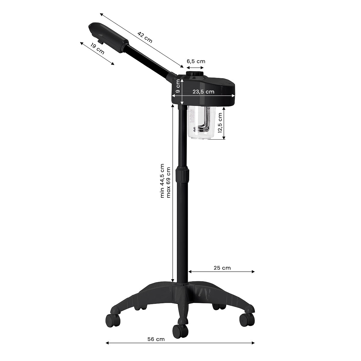 Giovanni Ansigtsdamper D-09 sort