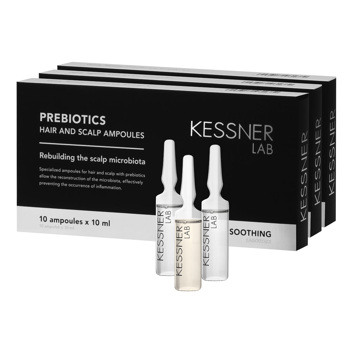 Set mit Kessner Lab-Ampullen: Probiotika, Feuchtigkeitsspendend, Koffein