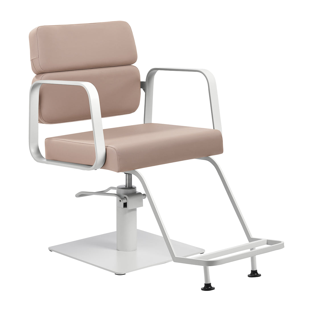 Gabbiano frisørstol Porto hvid beige