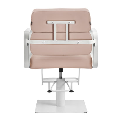 Gabbiano frisørstol Porto hvid beige