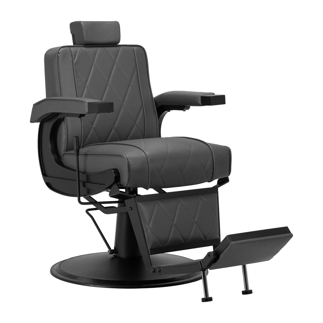 Hair System BM880 Grå barberstol med sort stel