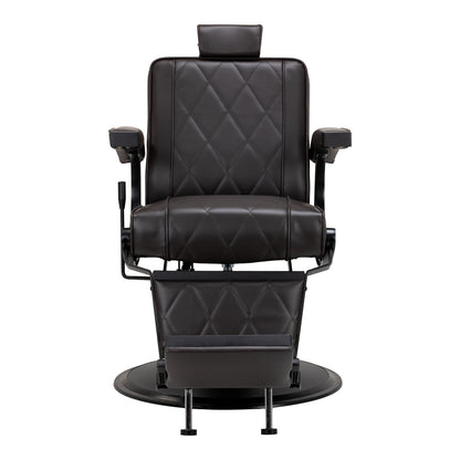 Hair System BM880 brun barberstol med sort stel