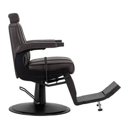 Hair System BM880 brun barberstol med sort stel
