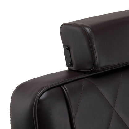 Hair System BM880 brun barberstol med sort stel