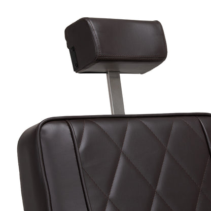Hair System BM880 brun barberstol med sort stel
