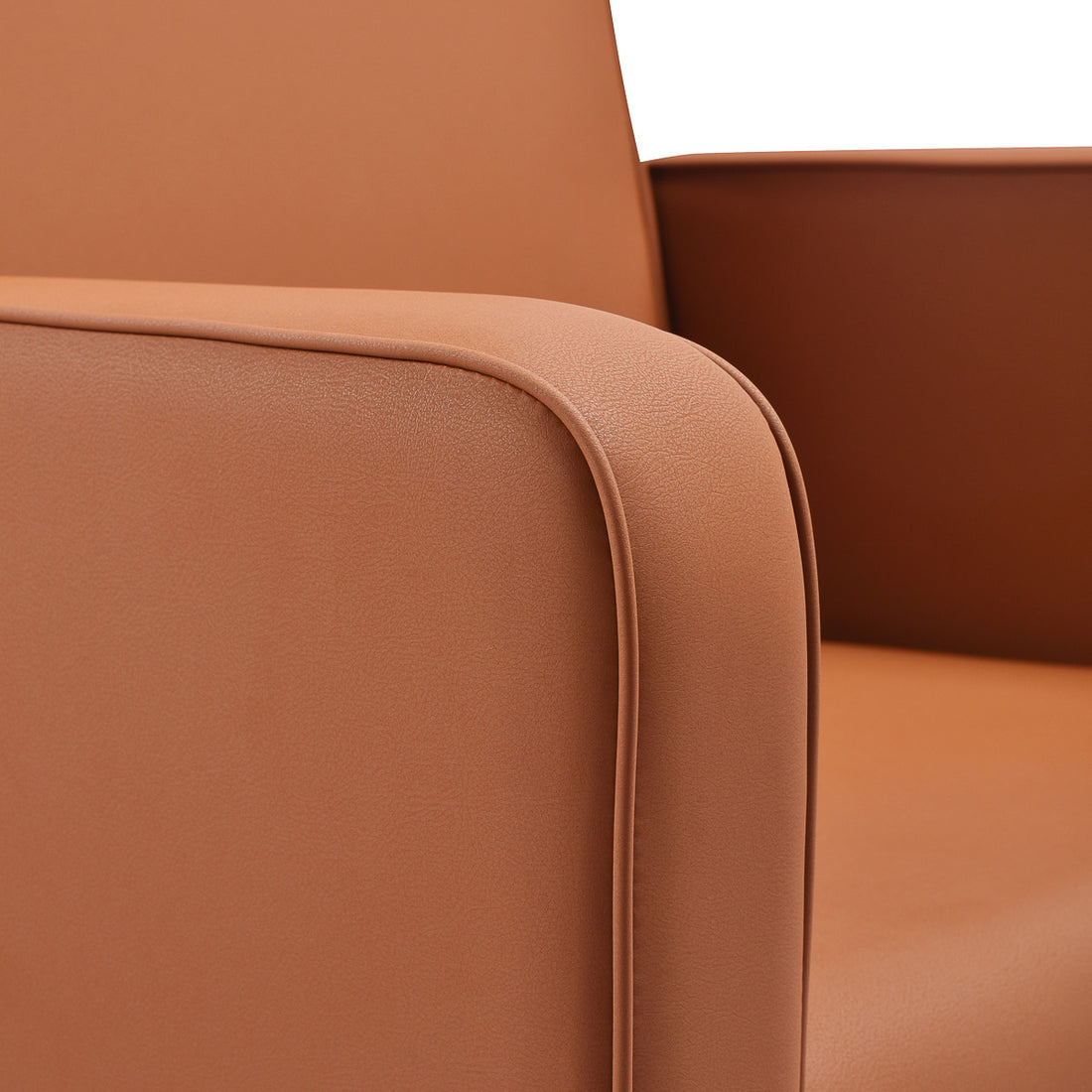 Gabbiano Bilbao Vaskestol Sort Keramisk Vask – Brun Polstring