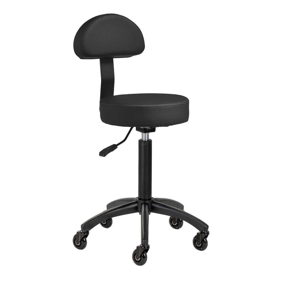 Gabbiano D026 Sort frisørskammel