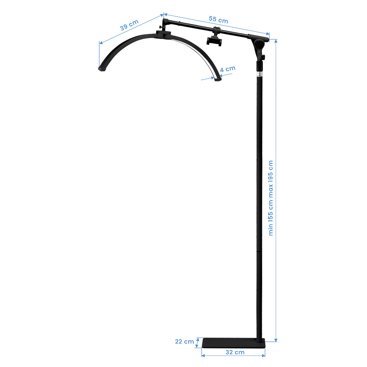 GLOW øjenvippebehandlingslampe sort