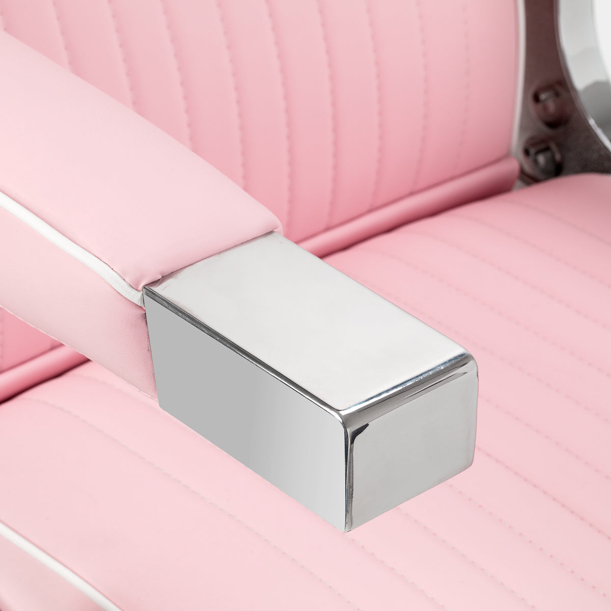 Gabbiano Visionerio barberstol med pink kromramme