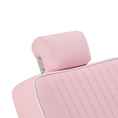 Gabbiano Visionerio barberstol med pink kromramme