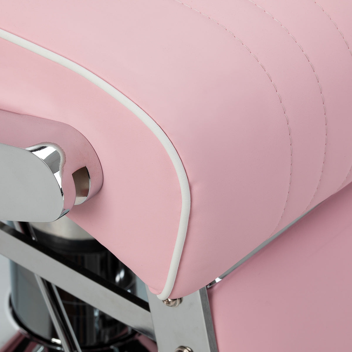 Gabbiano Visionerio barberstol med pink kromramme