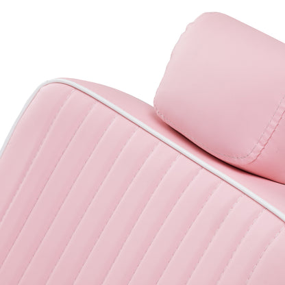 Gabbiano Visionerio barberstol med pink kromramme