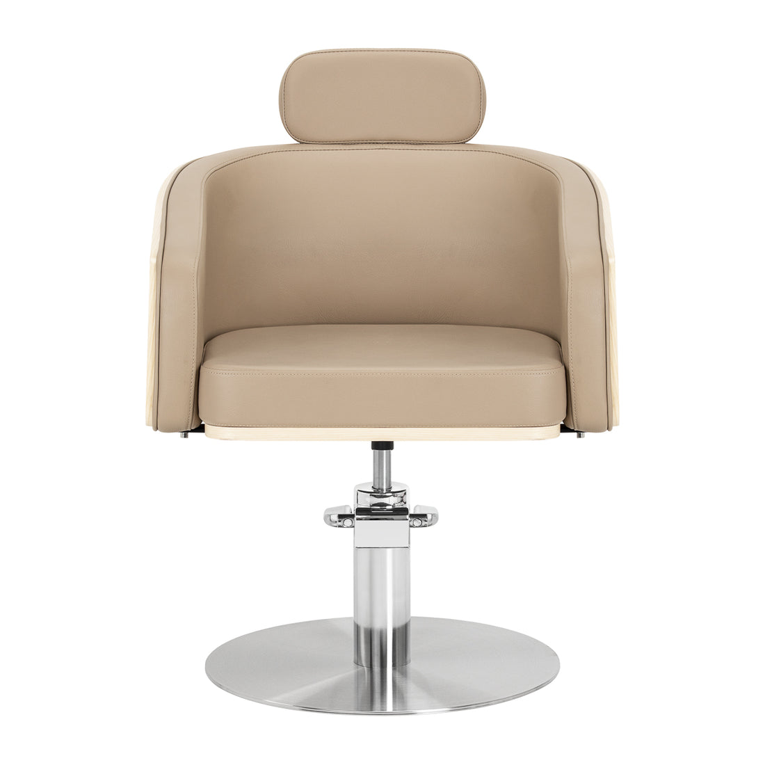 Gabbiano Wratislavia frisørstol beige krom base