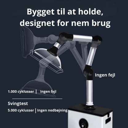 Mobil røg- og dampudsuger til frisørsalon – 4-trins filtrering - Next Cosmeitcs
