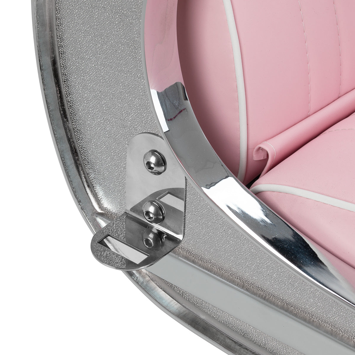 Gabbiano Visionerio barberstol med pink kromramme