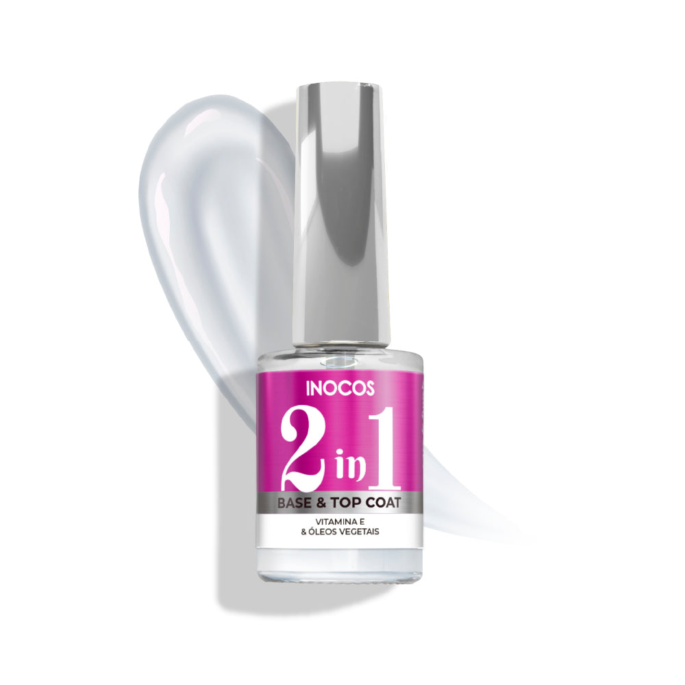 Negle Base og Top Coat 2-i-1: Beskyttelse og Høj Glans - Next Cosmeitcs