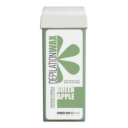 Grøn æble voks patron – skånsom Depilation voks til professionel brug - Next Cosmeitcs