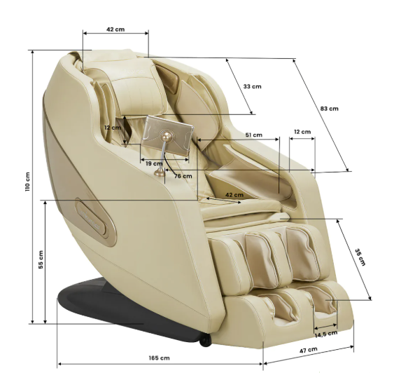 Sakura Comfort Plus 806 beige massagestol