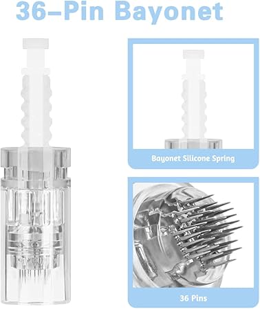 Udskiftningsnåle mikronadel derma pen 36, microneedling pen nålepatroner