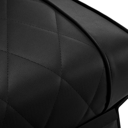 Professionel barberstol i sort fra Hair System – robust BM880-model med sort stel.