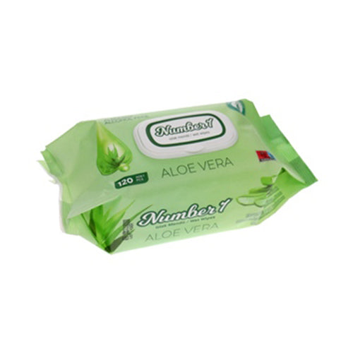 Vådservietter, Aloe Vera 120stk - Next Cosmeitcs