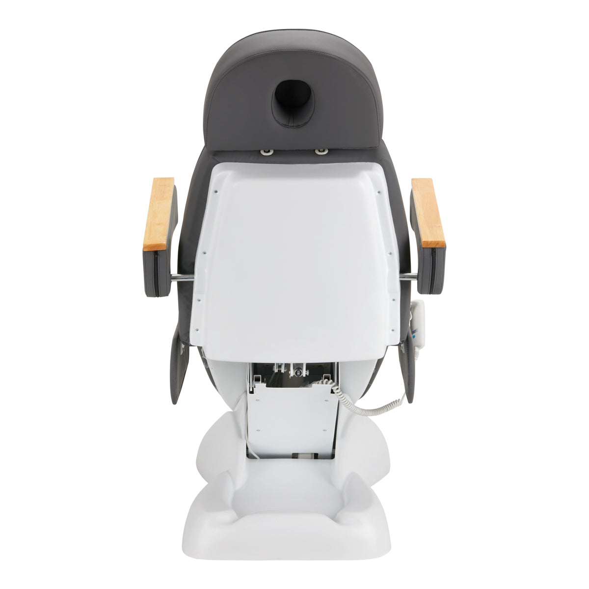 Sillon Lux kosmetikstol – elektrisk model i sort, ideel til behandlinger i professionelle klinikker.