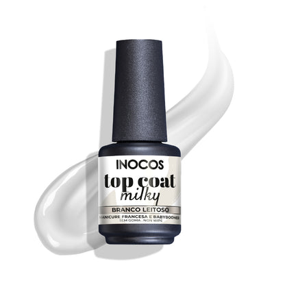 Top Coat Milky White - Delikat og Forfriskende Finish - Next Cosmeitcs