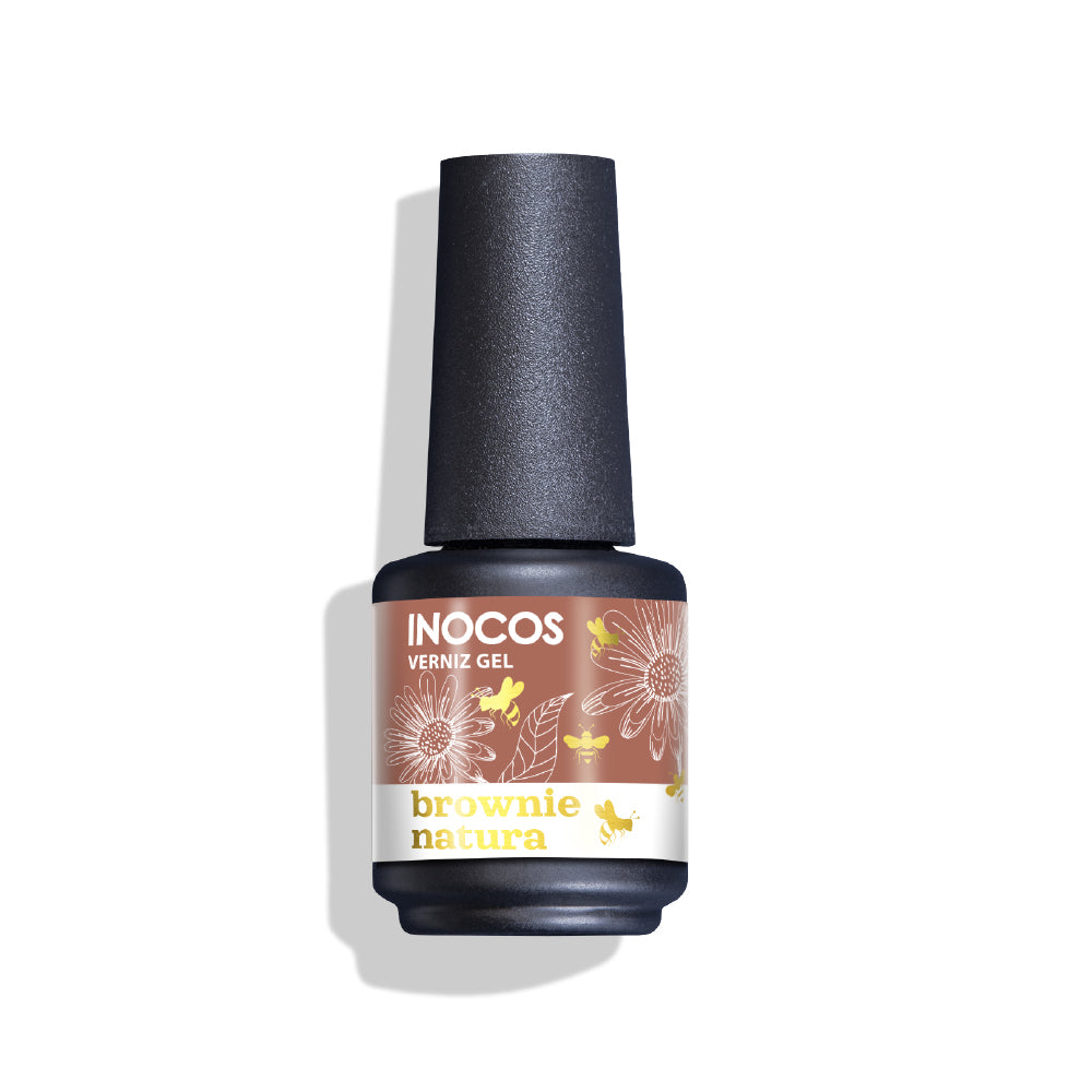 Brownie Natura Gel Lak - Macadamia Brown Gel Varnish med langvarig holdbarhed og pigmenteret formel - Next Cosmeitcs