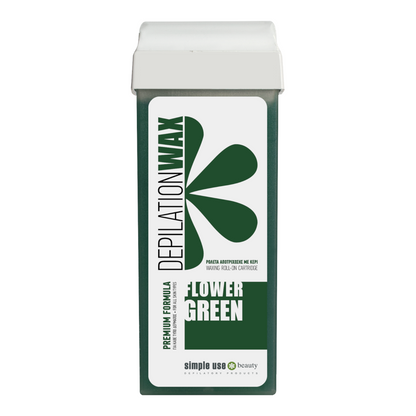 Depilation Voks Patron - Grøn Blomst - Next Cosmeitcs