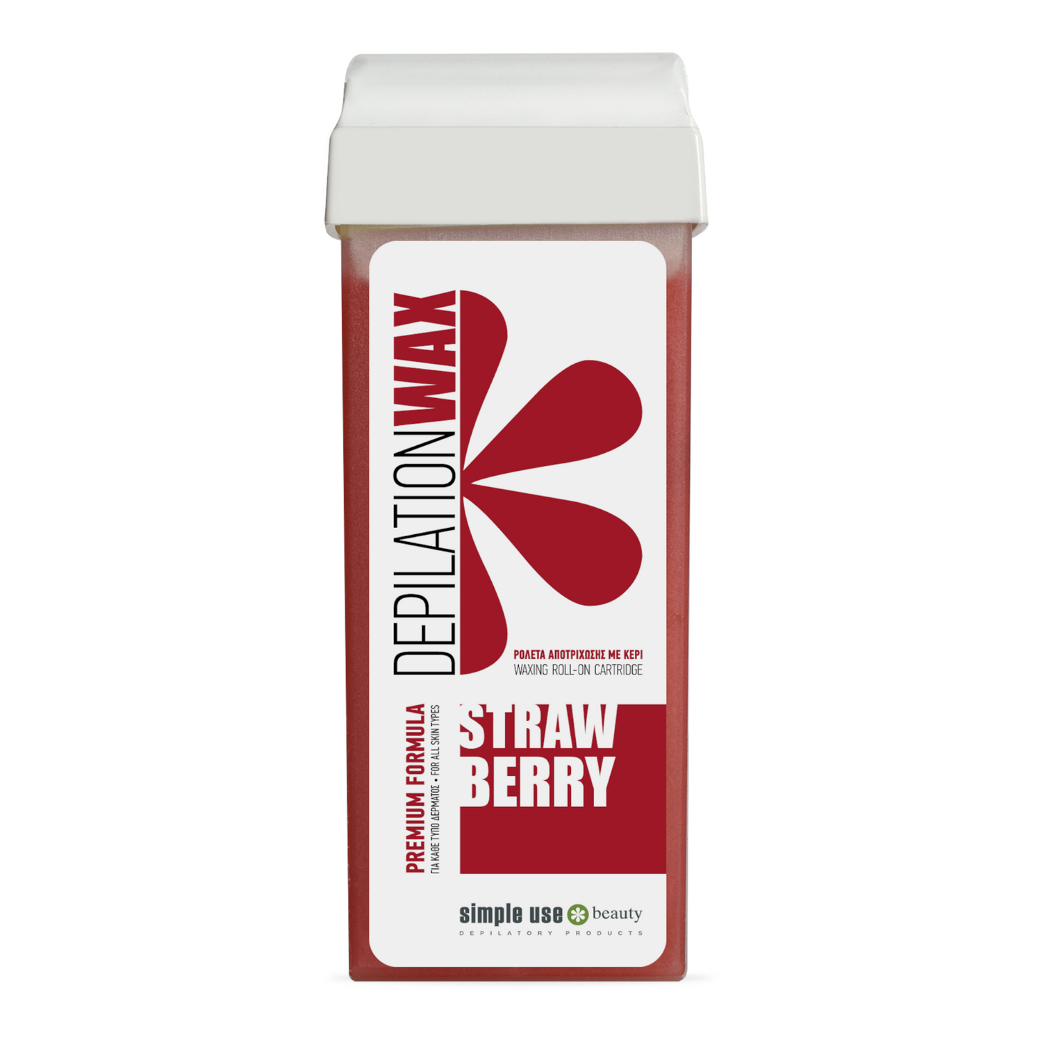 Depilation voks patron med jordbærduft – effektiv og skånsom voks til glat hud.- Next Cosmeitcs