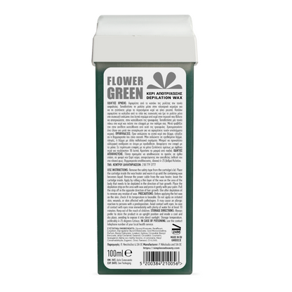 Depilation Voks Patron - Grøn Blomst - Next Cosmeitcs